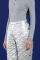 Lorven’s women’s metallic heart-quilted quick-release ski pants by MONT by XAMAS