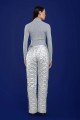 Lorven’s women’s metallic heart-quilted quick-release ski pants by MONT by XAMAS